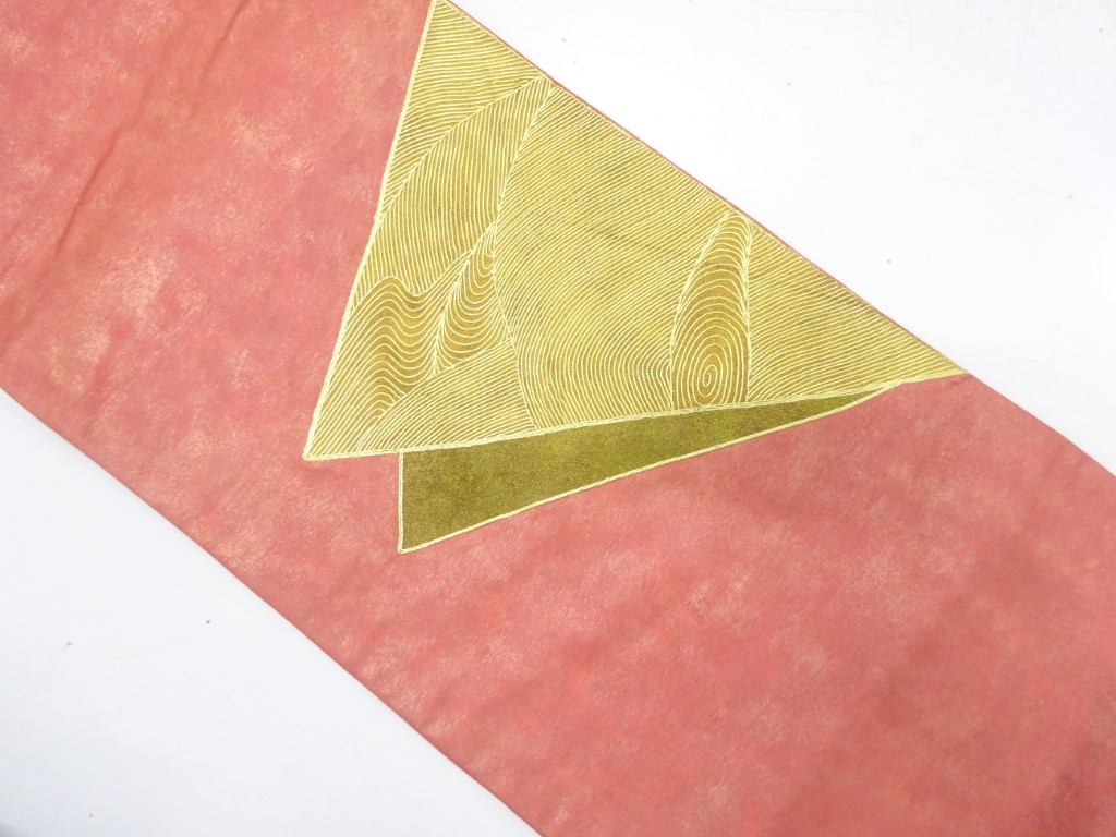 JAPANESE FUKURO OBI / EMBROIDERY / SHIKISHI PATTERN